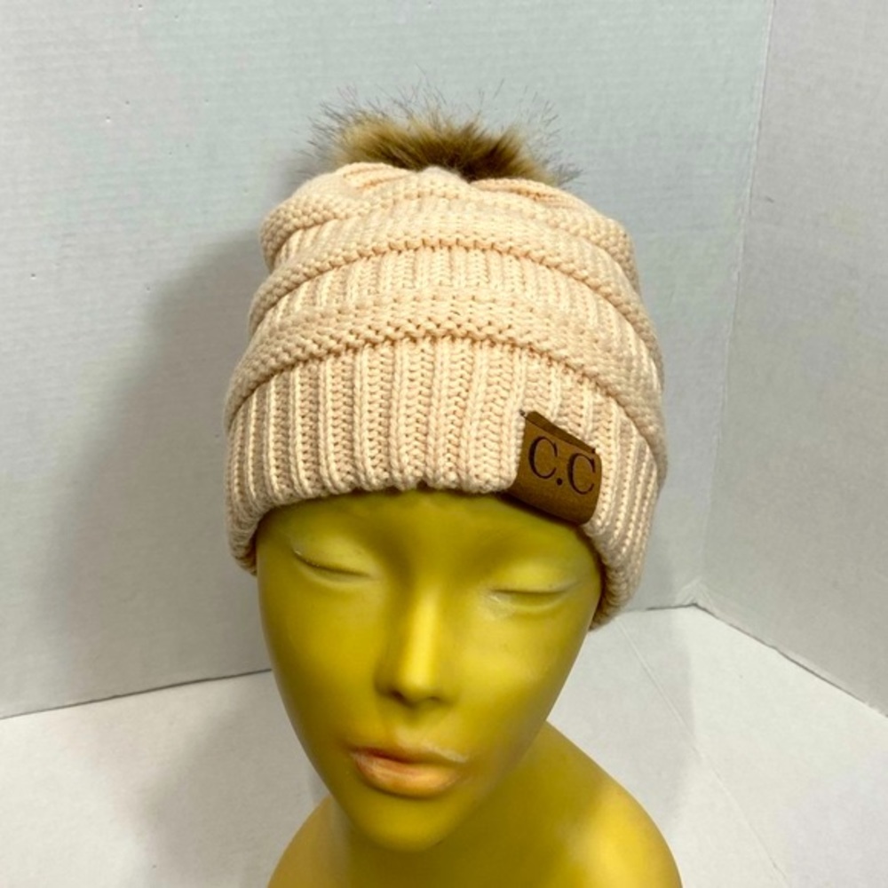 C.C pon pon beanie size one size fit all